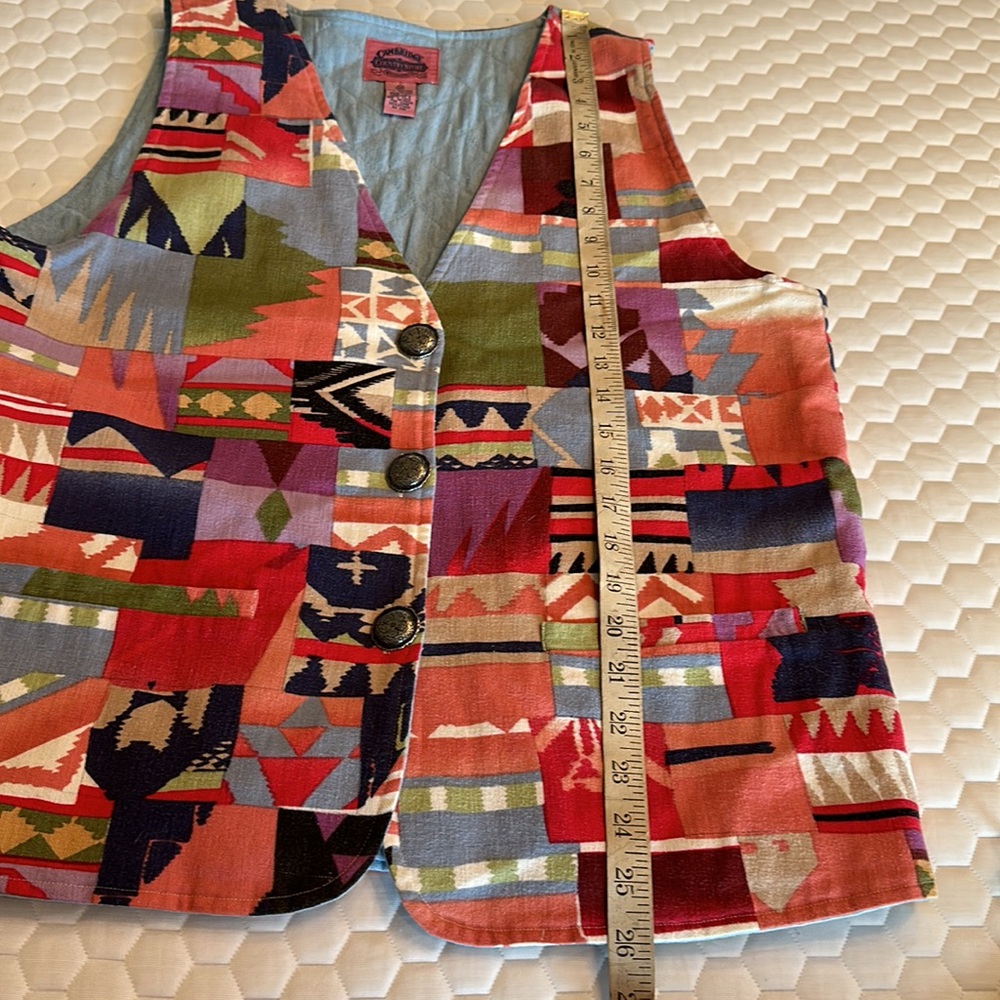 Cambridge Dry Goods Patchwork Vest - image 8